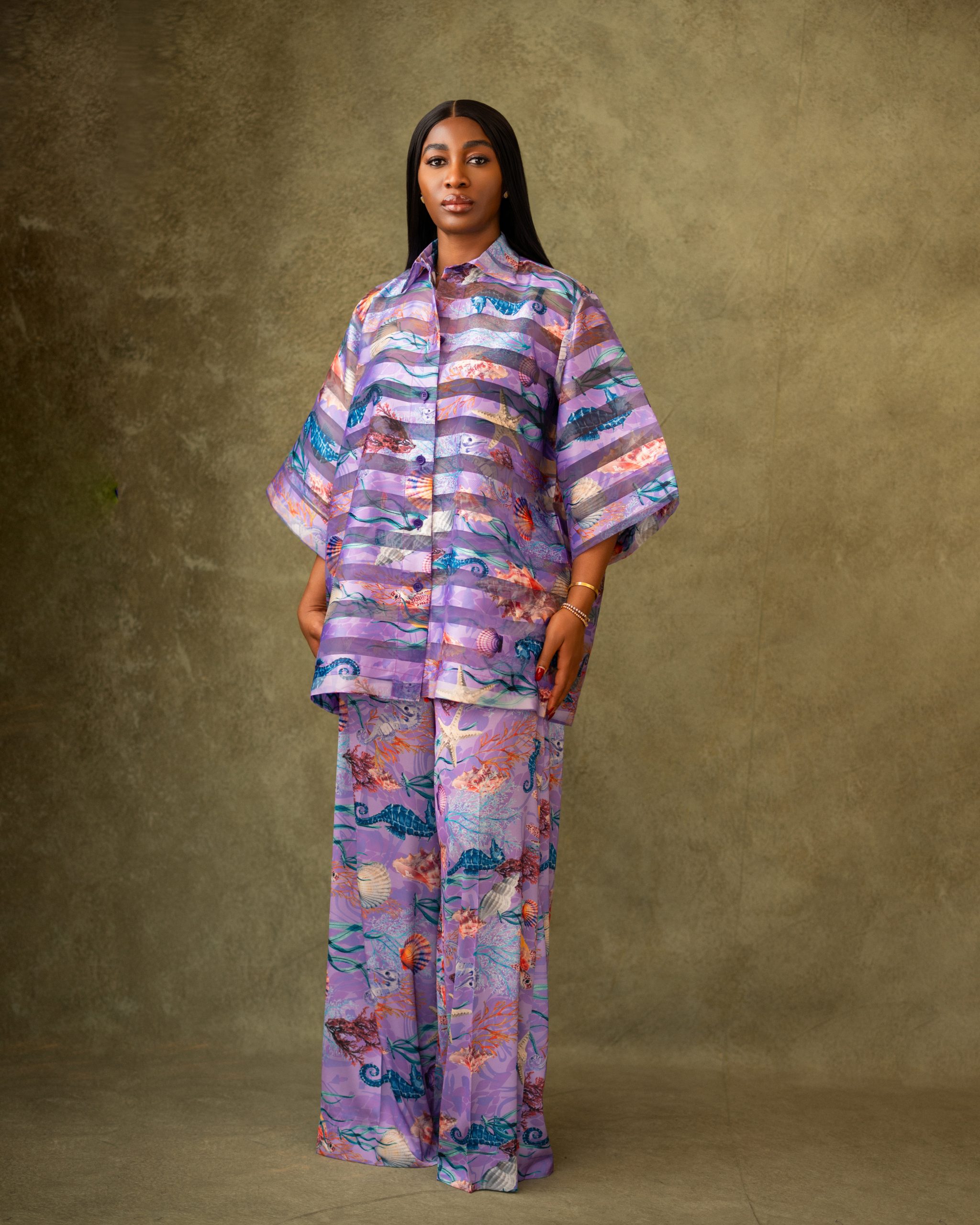 Lavender tide trouser co-ord